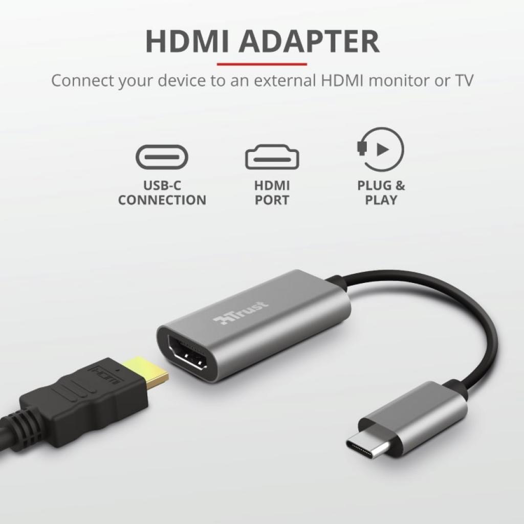Перехідник Trust Dalyx USB-C to HDMI Adapter (23774_TRUST) зображення 8