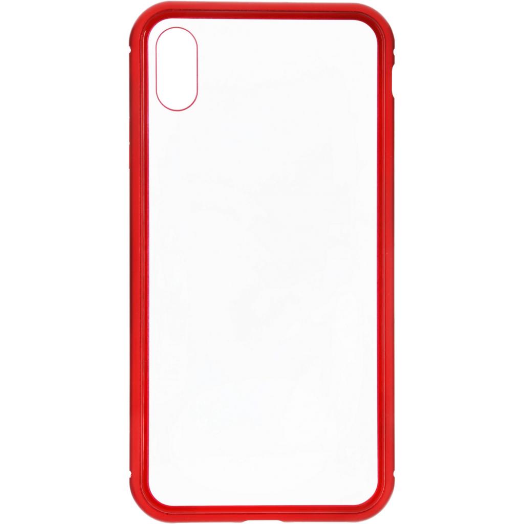 Чехол для мобильного телефона Armorstandart Magnetic Case 1 Gen. iPhone XS Max Clear/Red (ARM53391)