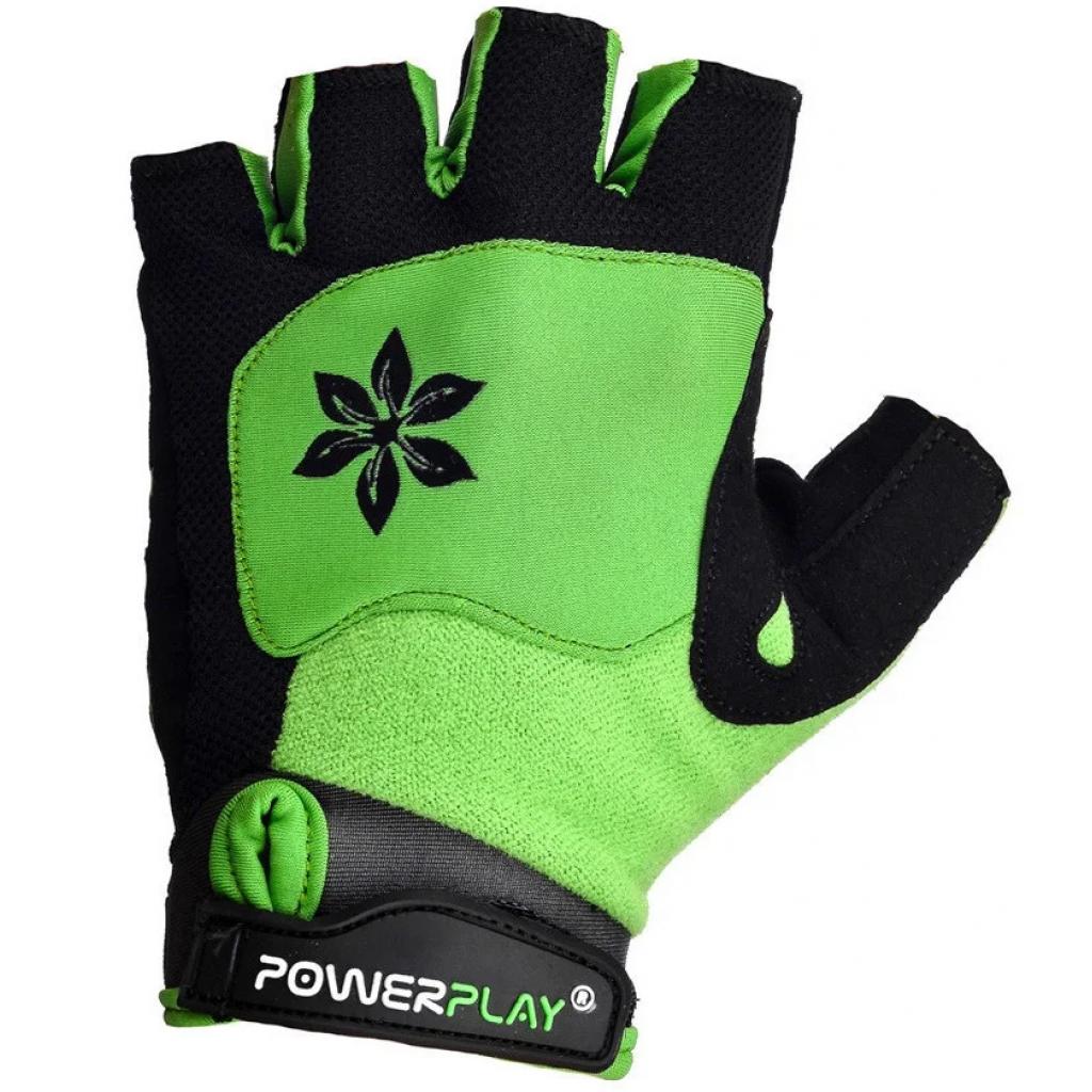 Велоперчатки PowerPlay Women 5284 Green XS (5284B_XS_Green) изображение 2