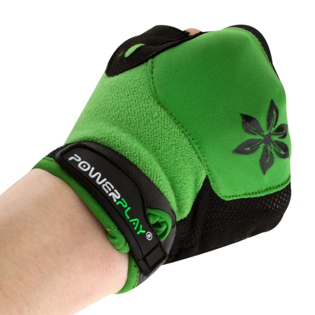 Велоперчатки PowerPlay Women 5284 Green XS (5284B_XS_Green) изображение 5