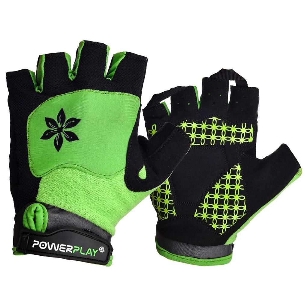 Велоперчатки PowerPlay Women 5284 Green XS (5284B_XS_Green)