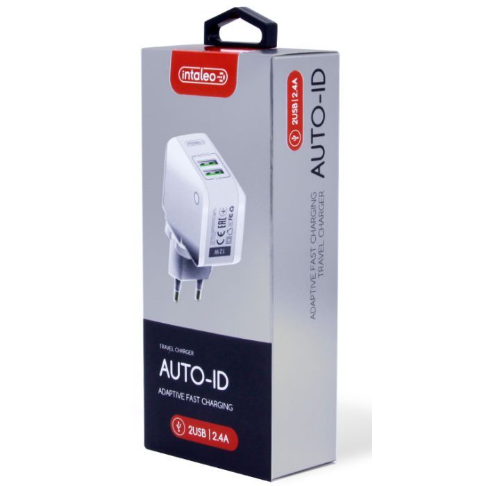 Зарядний пристрій Intaleo TCA242 (2USB2,4A) (white) (1283126477492) зображення 2