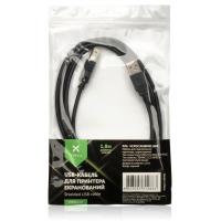 Кабель для принтера USB 2.0 AM/BM 1.8 m Shilded Vinga (VCPDCAMBMS1.8BK) зображення 3