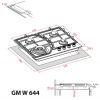 Варочна поверхня Weilor GM W 644 WH зображення 10