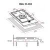 Варочна поверхня Perfelli HGG 31404 BL зображення 11