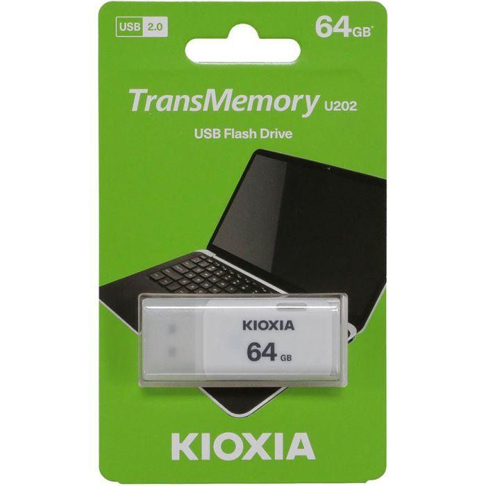 USB флеш накопитель Kioxia 64GB U202 White USB 2.0 (LU202W064GG4) изображение 3