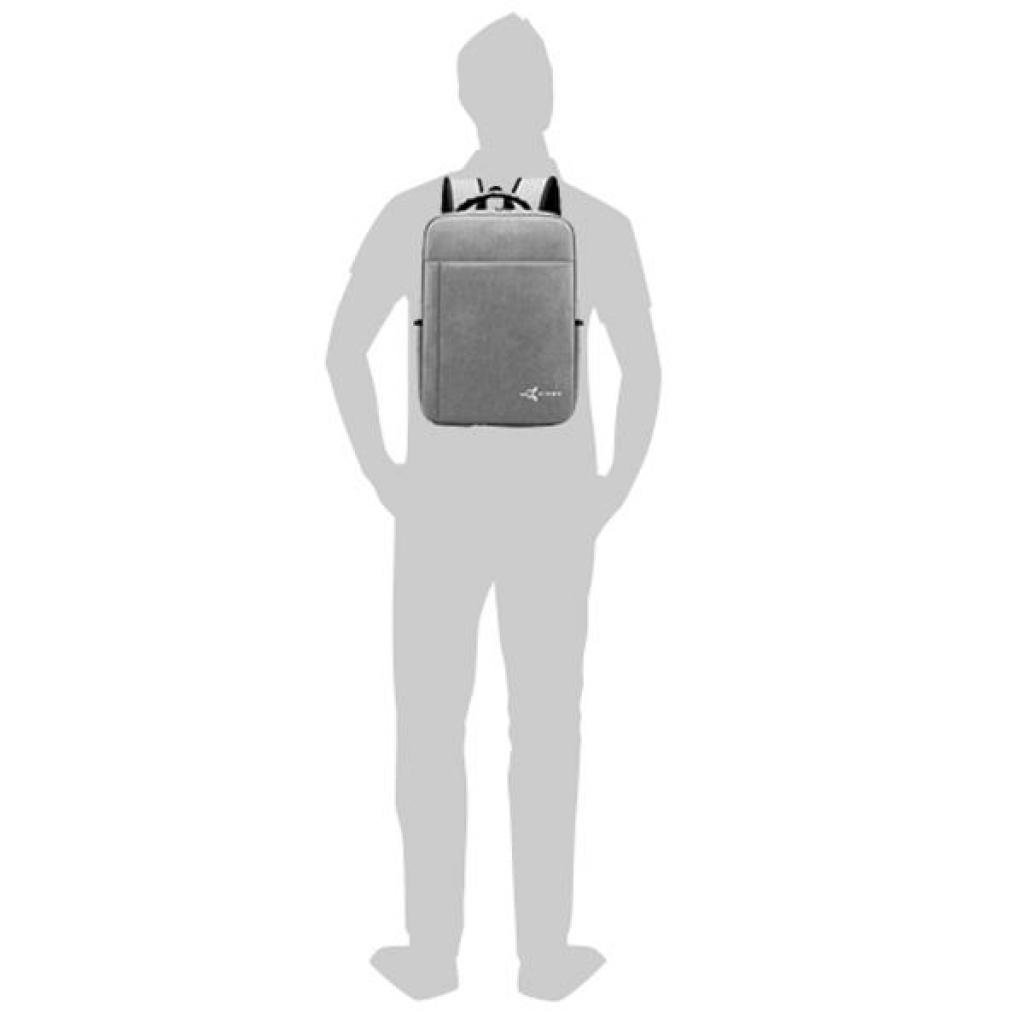 Рюкзак для ноутбука AirOn 15.6" Weekend 15L Grey (4822356710655) зображення 6