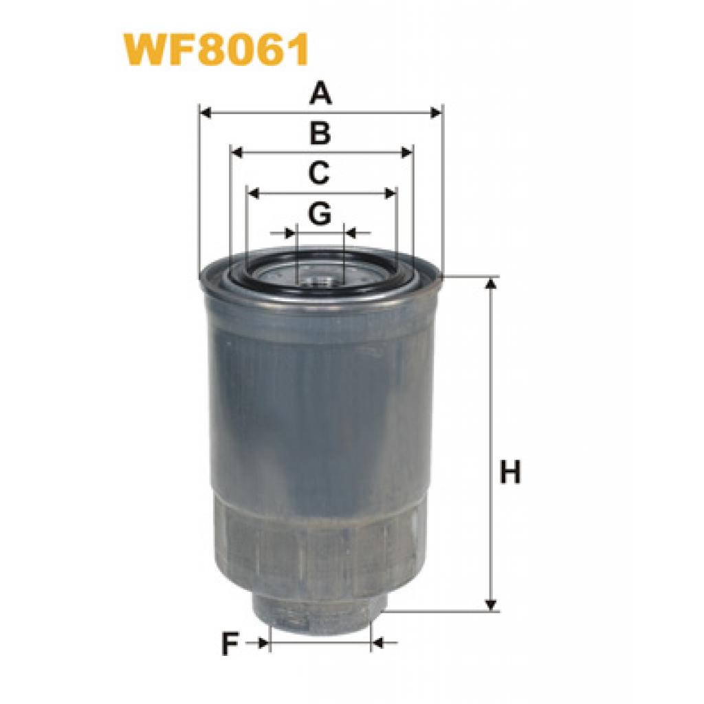 Фільтр паливний Wixfiltron WF8061