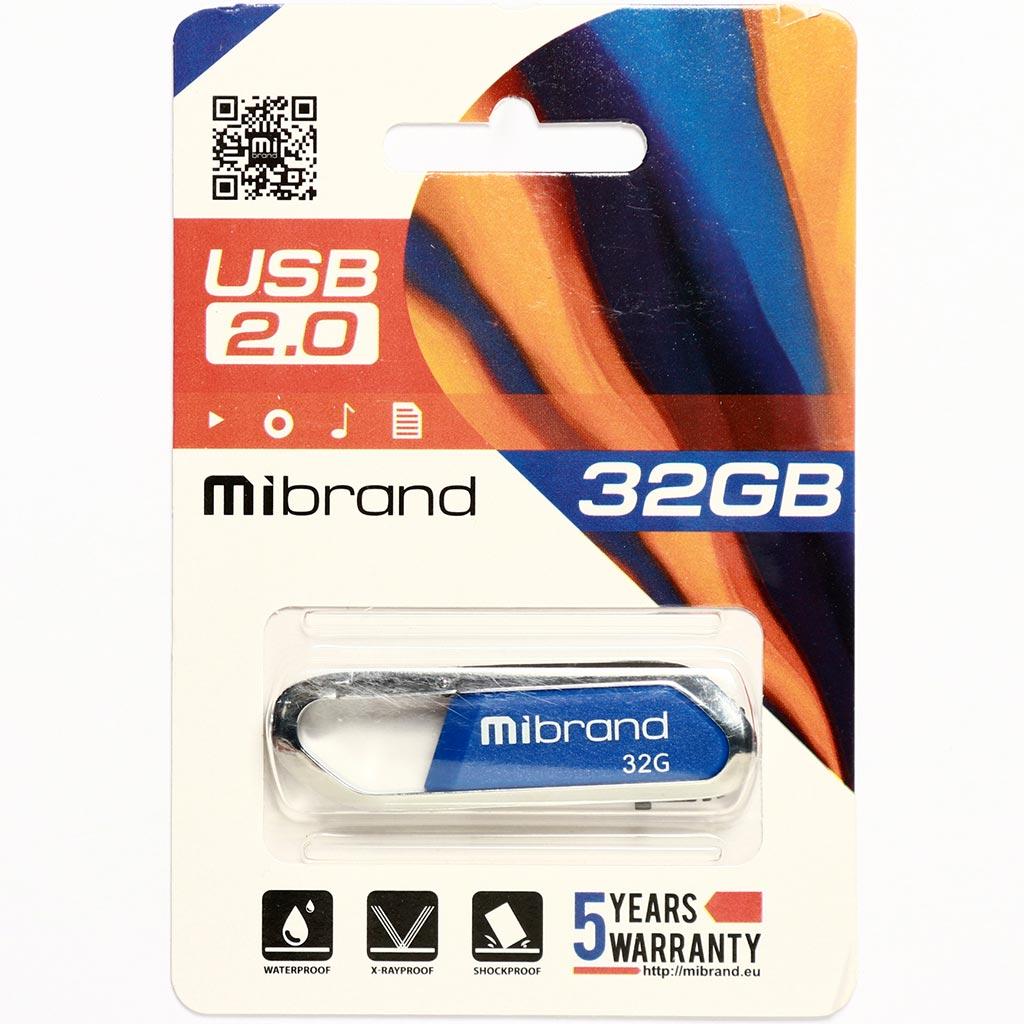 USB флеш накопитель Mibrand 32GB Aligator Blue USB 2.0 (MI2.0/AL32U7U) изображение 2