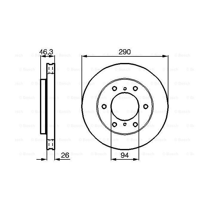 Тормозной диск Bosch 0 986 478 990 изображение 5