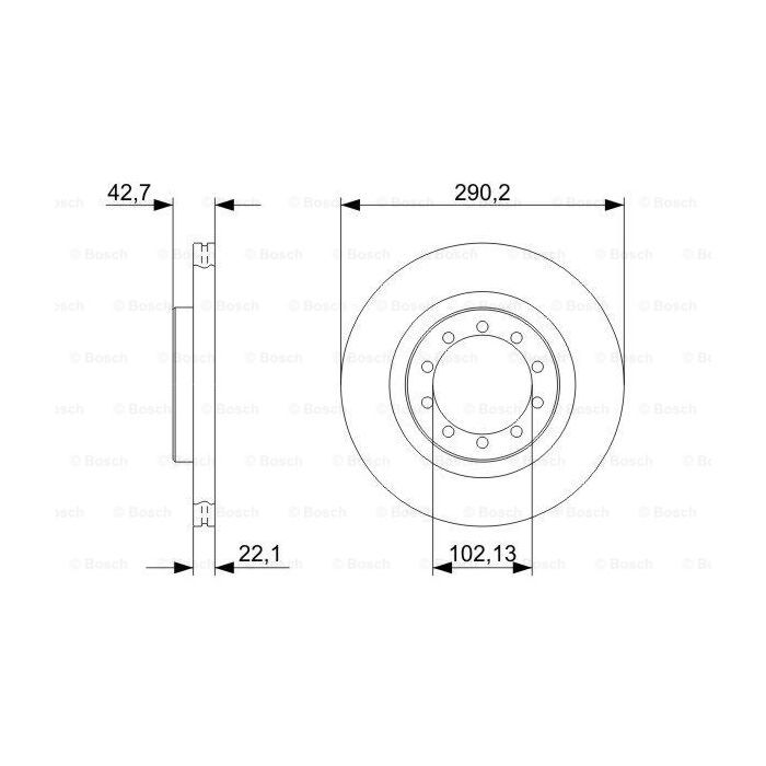 Гальмівний диск Bosch 0 986 479 343 зображення 5