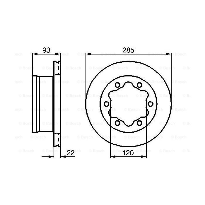 Тормозной диск Bosch 0 986 478 555 изображение 5