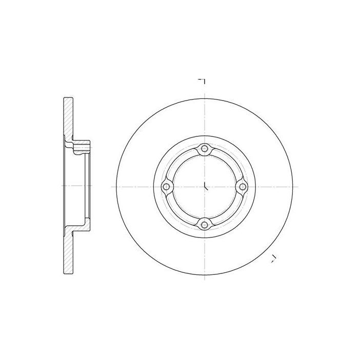 Гальмівний диск REMSA 6606.00