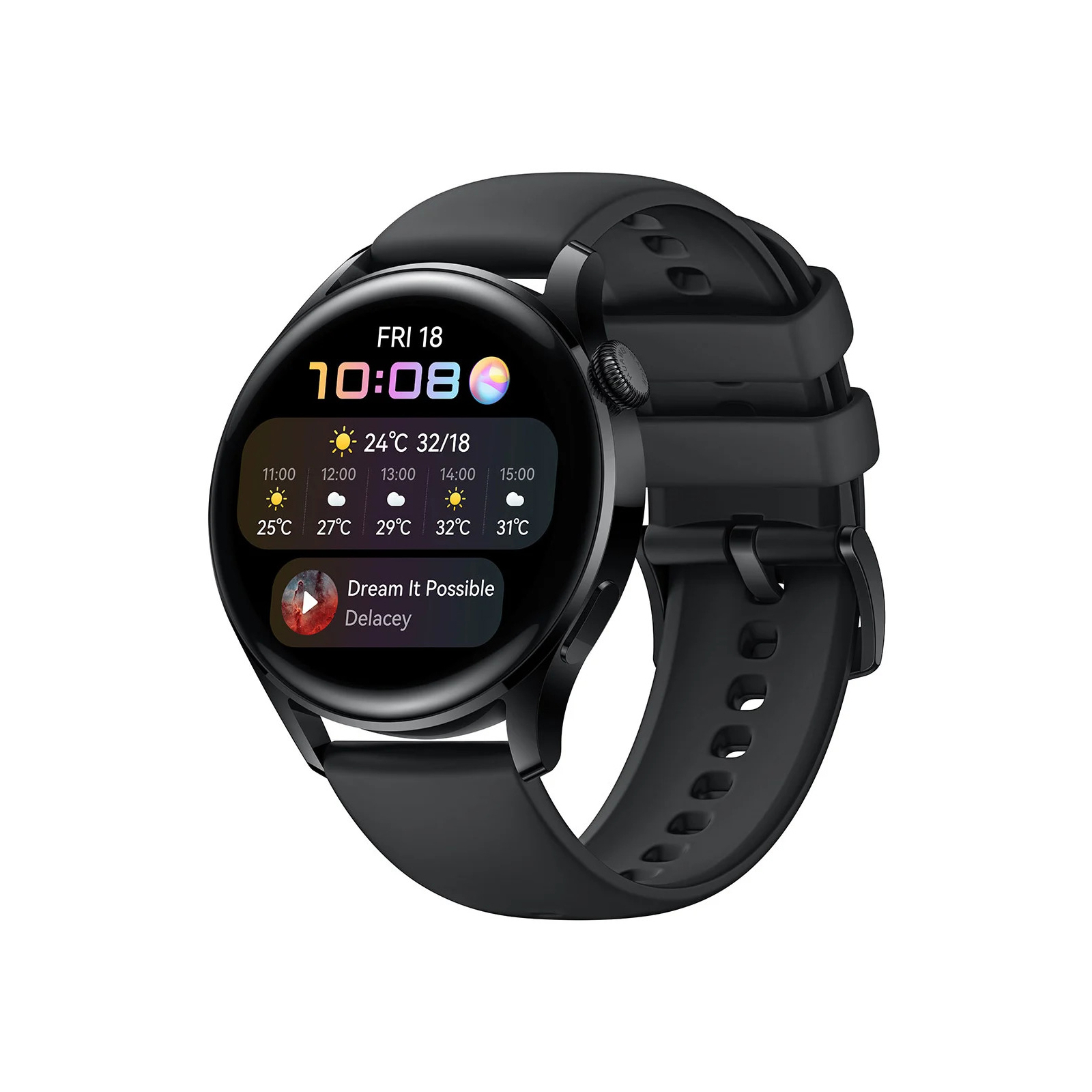 Смарт-годинник Huawei Watch 3 Black (55026820)