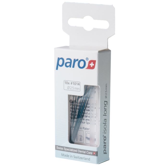 Щетки для межзубных промежутков Paro Swiss Isola long xxx-тонкие 1.9 мм 10 шт. (7610458010129) изображение 2