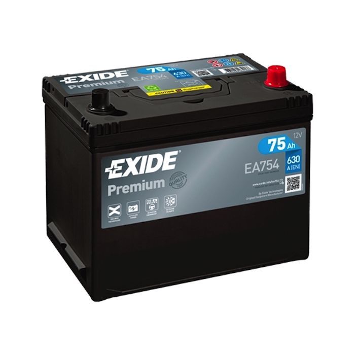 Аккумулятор автомобильный EXIDE PREMIUM 75A (EA754)