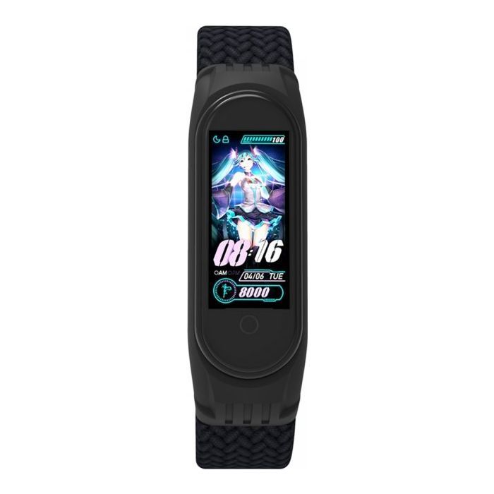 Ремінець до фітнес браслета Armorstandart Braided Solo Loop для Xiaomi Mi Band 4/5/6 Black size M (ARM58769) зображення 2
