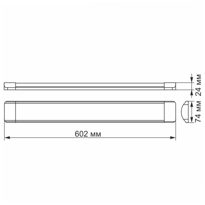 Светильник Videx LED 18W 0,6М 5000K (VL-BN-18065) изображение 3