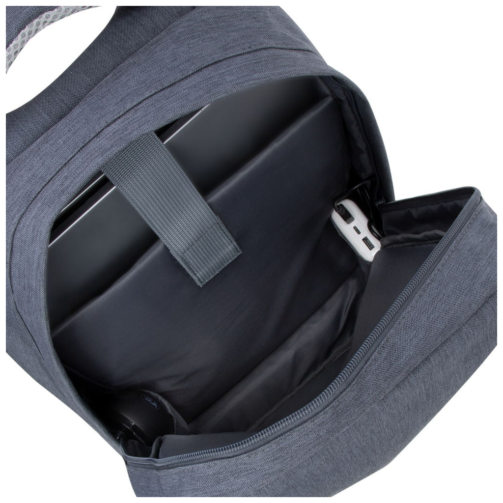 Рюкзак для ноутбука RivaCase 15.6" 7562 grey/mocha anti-theft (7562Grey/Mocha) изображение 8