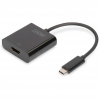 Переходник USB-C to HDMI UHD 4K, M/F, 0.15 m Digitus (DA-70852)