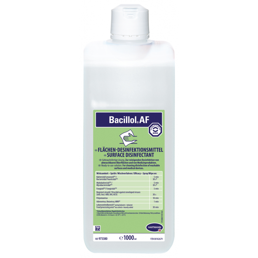 Средство для дезинфекции поверхностей Bode Bacillol AF 1 л (4031678014149)