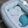 Кокон для новонароджених Верес Menthol whale (450.120) зображення 2