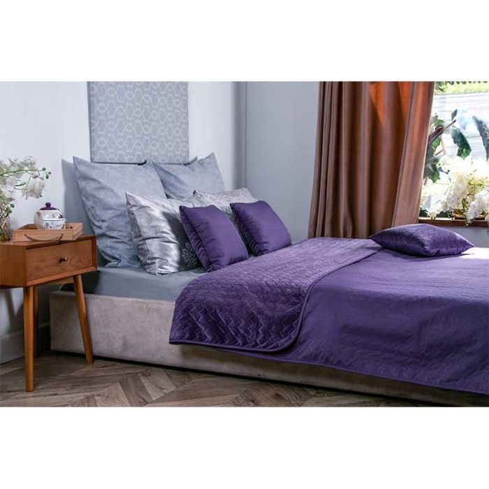 Покривало Руно двостороннє VeLour Фіолетове 180 х 220 см (340.55_Violet) зображення 5