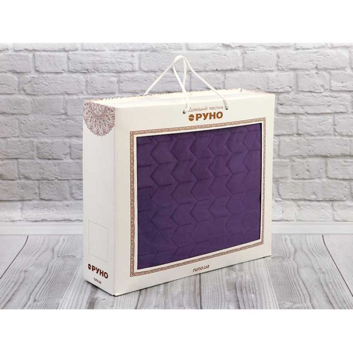 Покривало Руно двостороннє VeLour Фіолетове 180 х 220 см (340.55_Violet) зображення 8