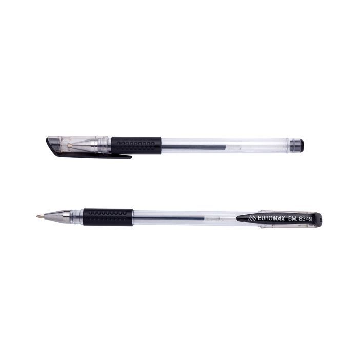 Ручка гелевая Buromax FORMULA GRIP, JOBMAX, 0.7 мм, черные чернила (BM.8349-02)