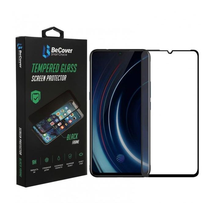 Скло захисне BeCover Vivo Y15s / Y15a Black (707250)