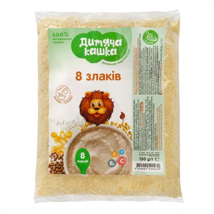 Детская каша Дитяча кашка 8 злаков 150 г (4820001520279)