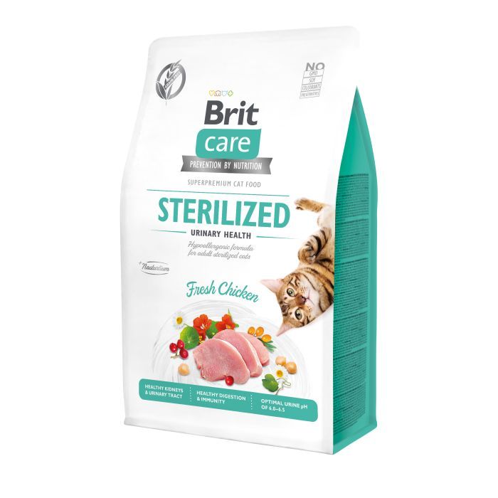 Сухий корм для кішок Brit Care Cat GF Sterilized Urinary Health 2 кг (8595602540730)
