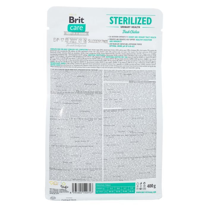 Сухий корм для кішок Brit Care Cat GF Sterilized Urinary Health 2 кг (8595602540730) зображення 2