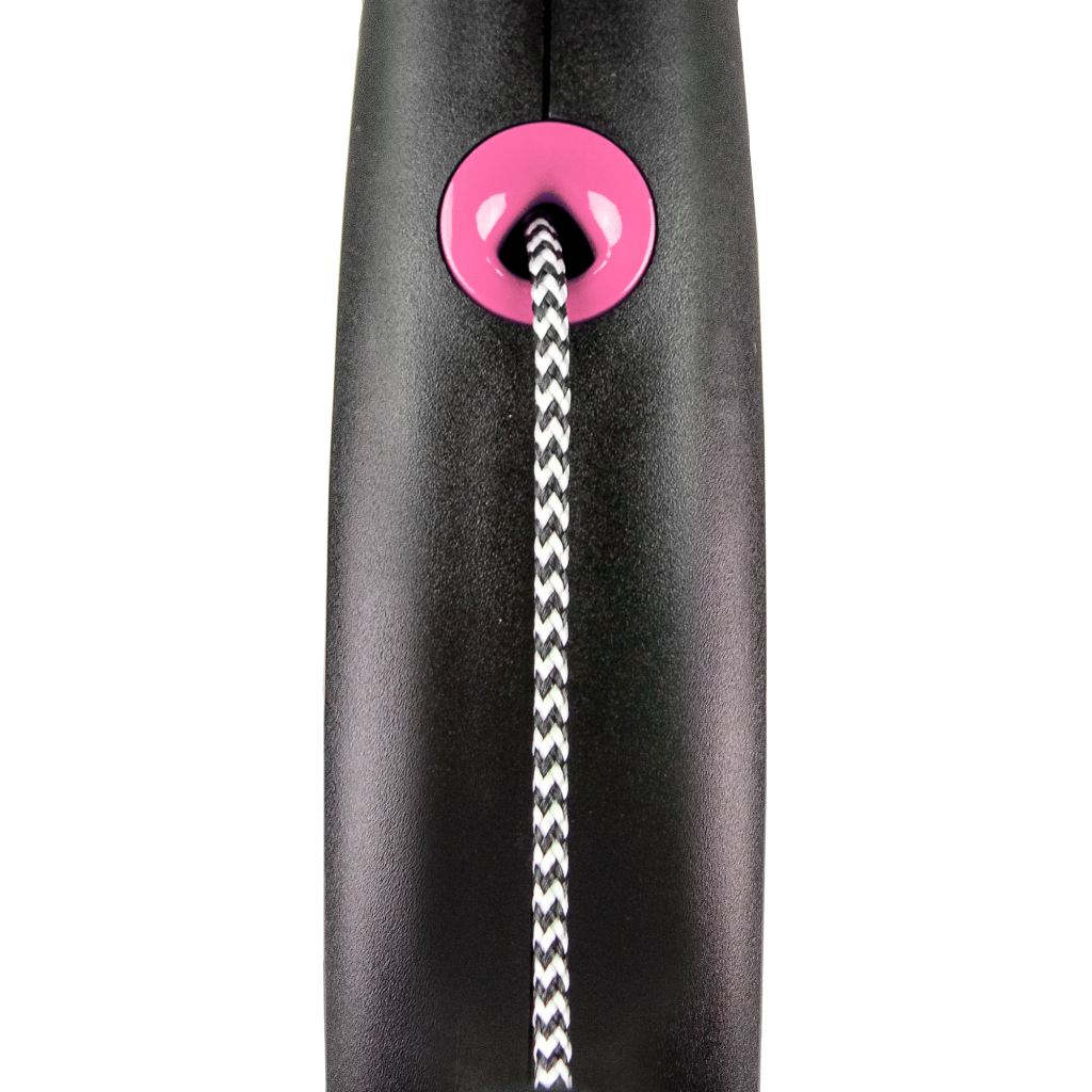 Поводок для собак Flexi Black Design М трос 5 м (розовый) (4000498033418) изображение 2
