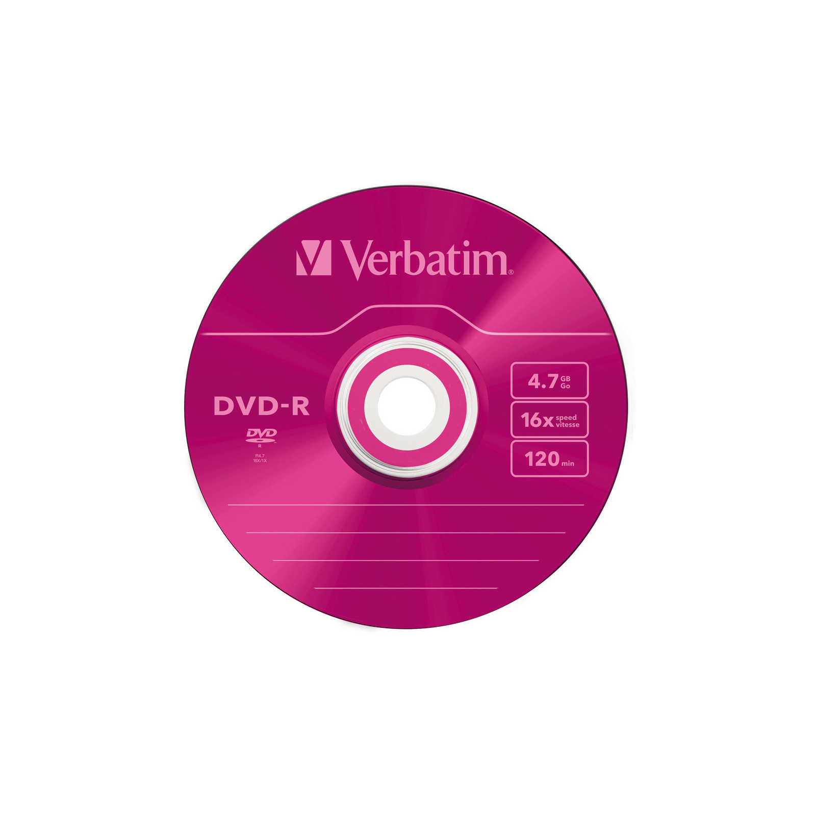 Диск DVD Verbatim 4.7Gb 16X Slim case 5 шт Color (43557) изображение 4