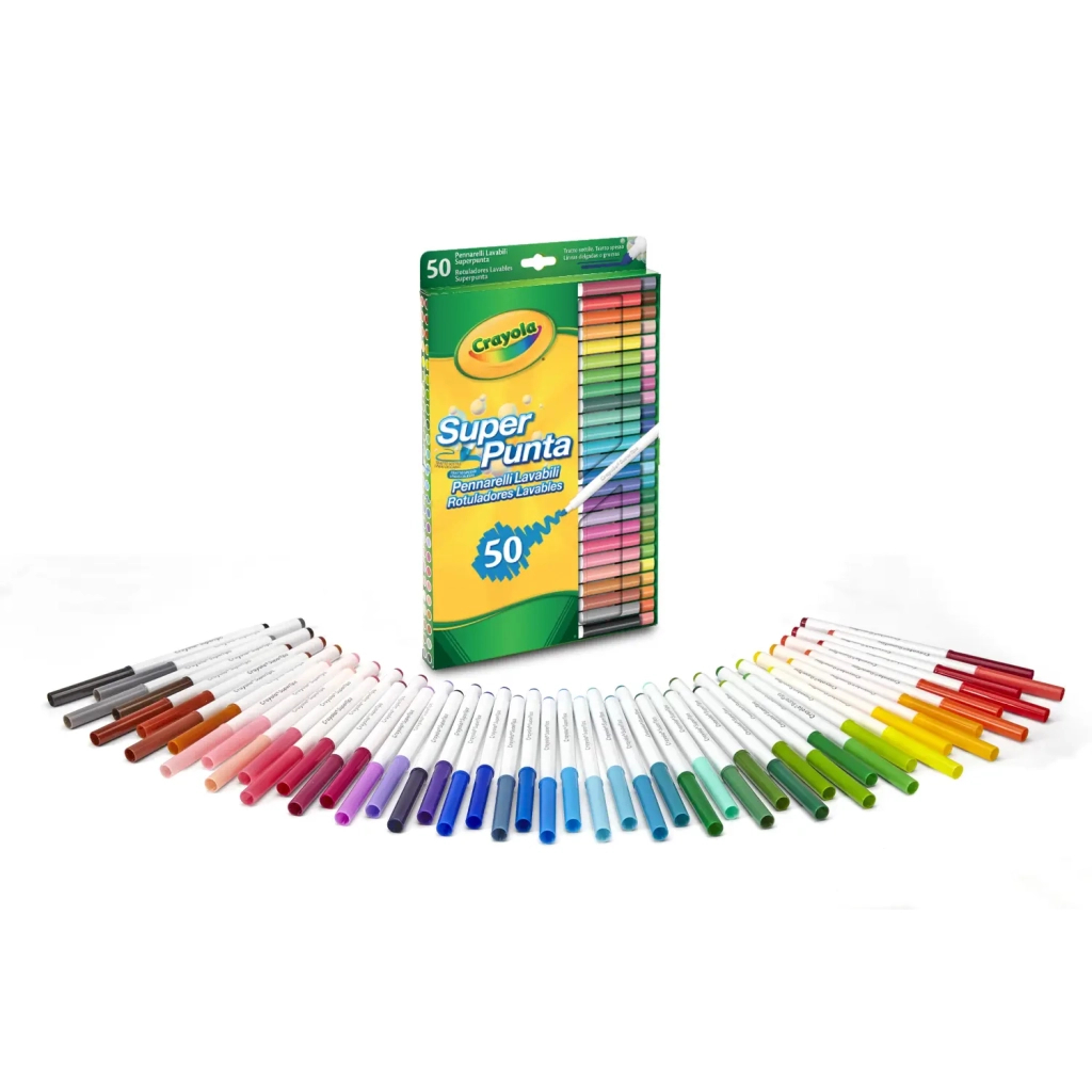 Фломастери Crayola Supertips (washable), 50 шт (7555) зображення 2