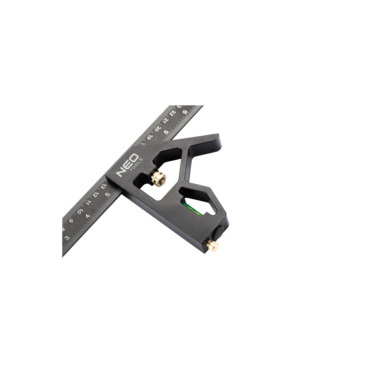 Косинець Neo Tools алюміній, 30 см, рукоятка з високою точністю нахилу (72-127) зображення 4