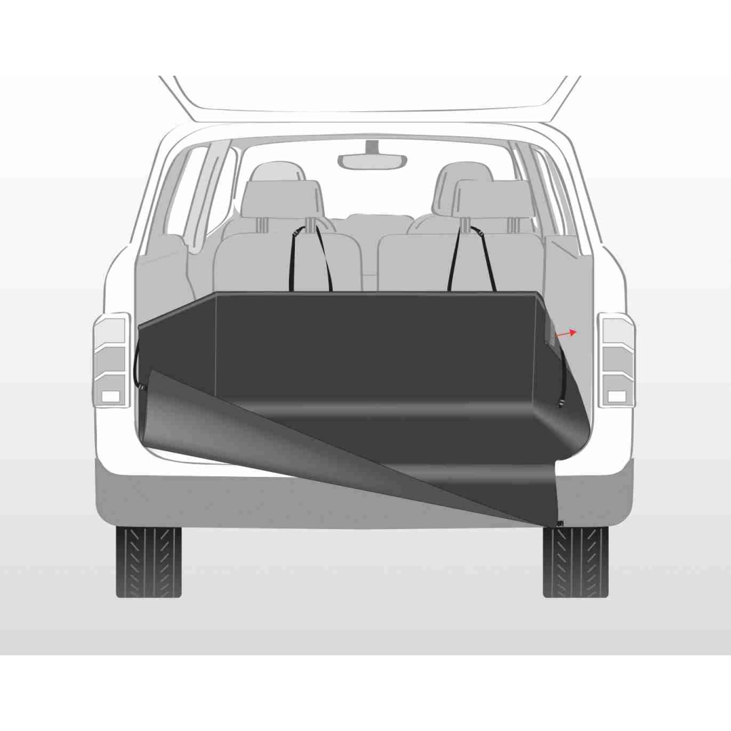 Килимок для тварин Trixie захисний в багажник 2.3х1.7 м Чорний (4011905013183) зображення 4
