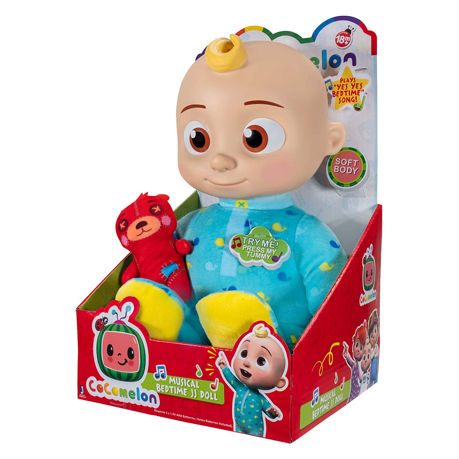 Интерактивная игрушка CoComelon Roto Plush Bedtime JJ Doll Джей Джей со звуком (CMW0016) изображение 6