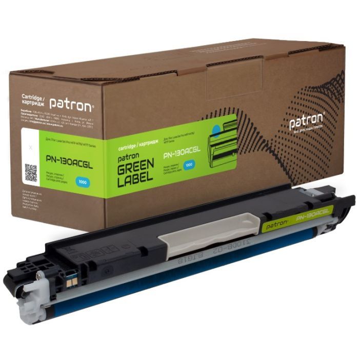 Тонер-картридж Patron HP 130A (CF351A) Green Label, cyan (PN-130ACGL)