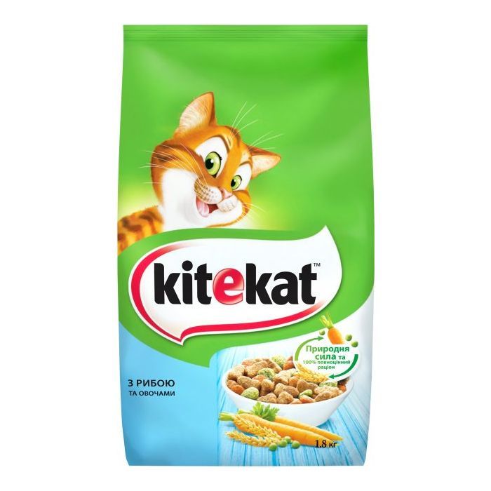 Сухой корм для кошек Kitekat Рыба с овощами 1.8 кг (5900951279881)