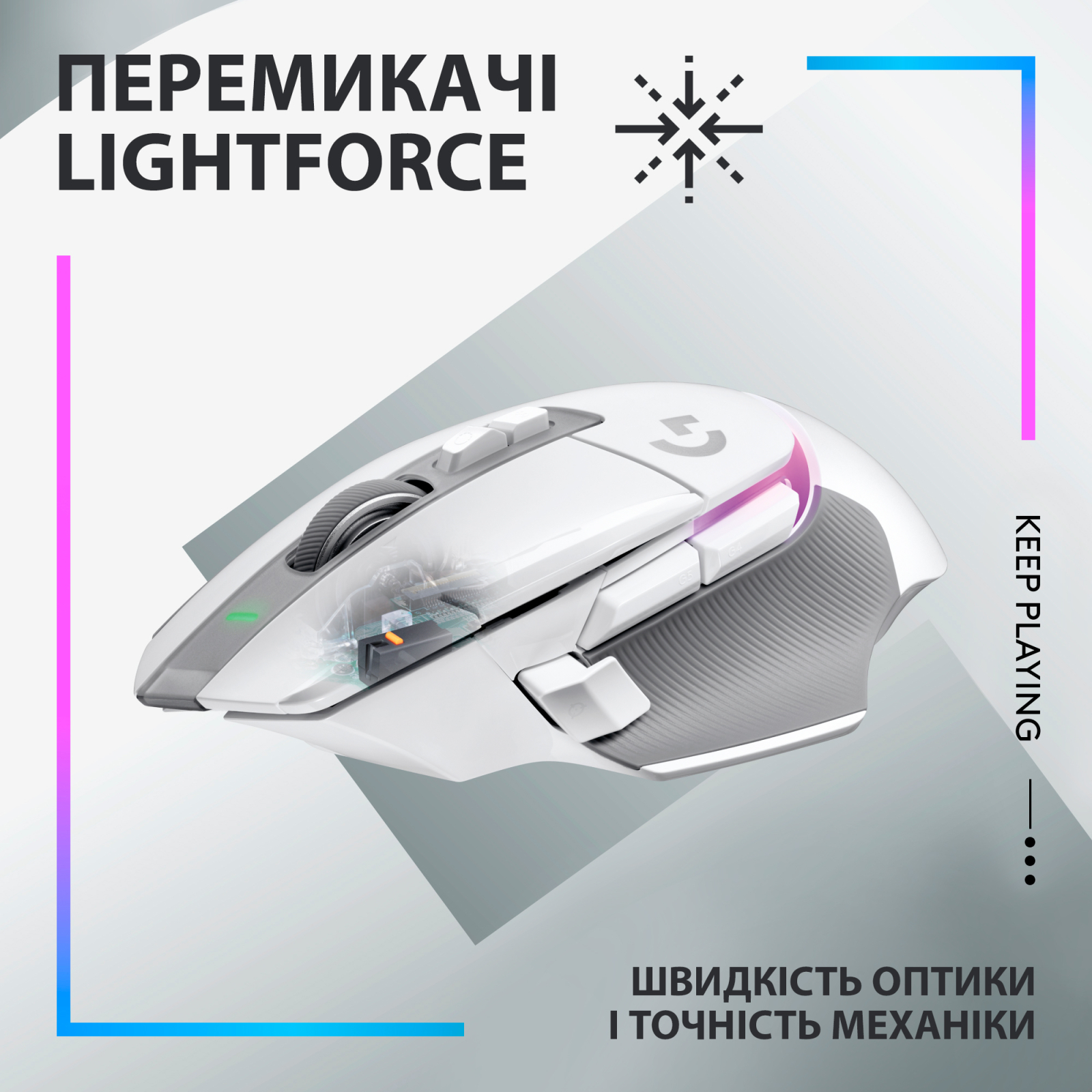 Мишка Logitech G502 X Plus Wireless White (910-006171) зображення 2