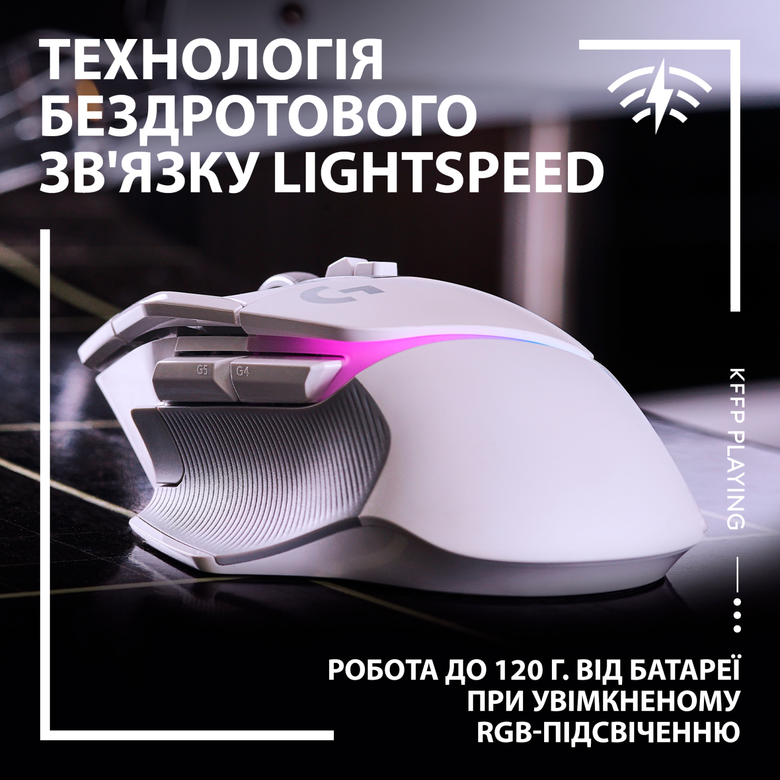 Мышка Logitech G502 X Plus Wireless White (910-006171) изображение 3