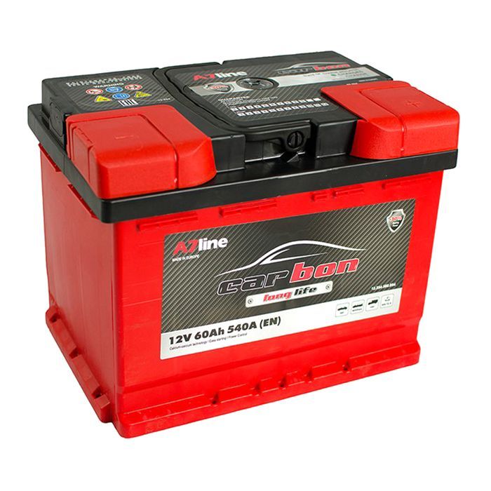 Аккумулятор автомобильный CARBON 60 Ah/12V Euro (CRB60-00) изображение 2
