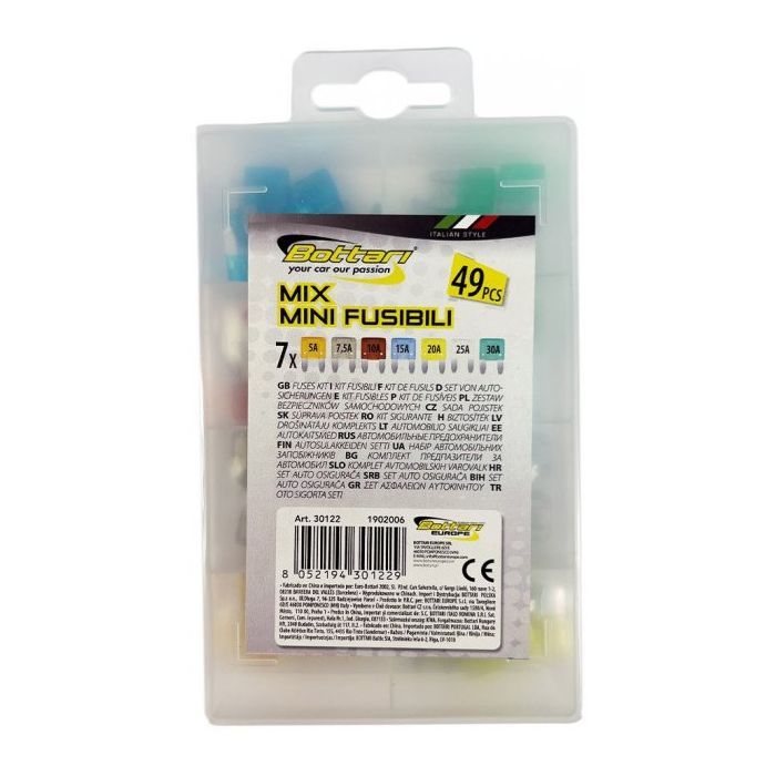 Автомобильный предохранитель Bottari мини 49 шт "MIX MINI FUSIBILI" (30122-IS) изображение 4