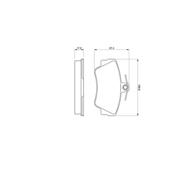 Гальмівні колодки Bosch 0 986 460 989