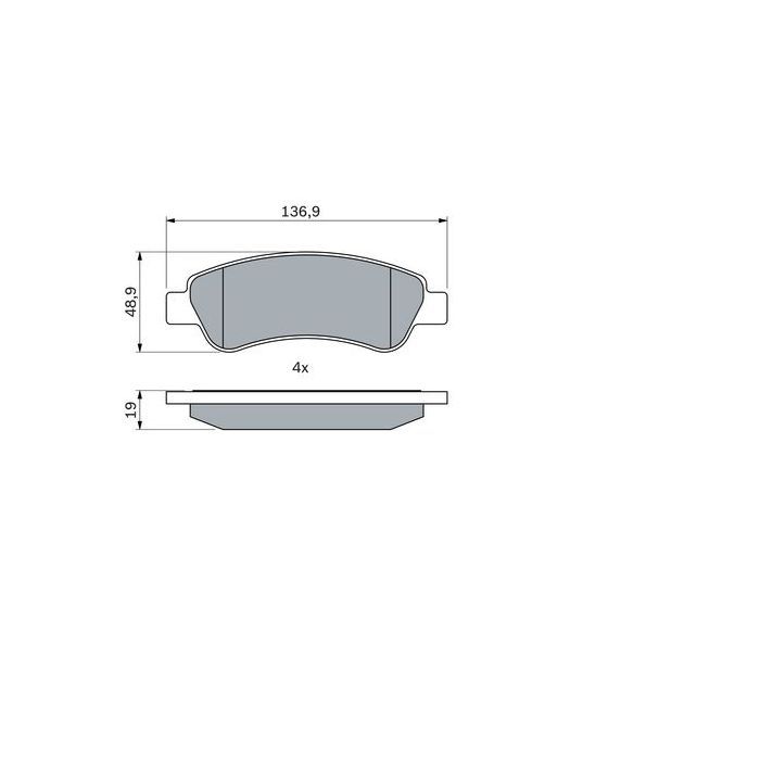 Тормозные колодки Bosch 0 986 494 110 изображение 2