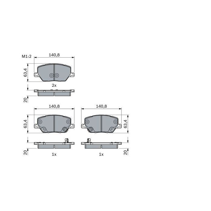 Гальмівні колодки Bosch 0 986 494 941