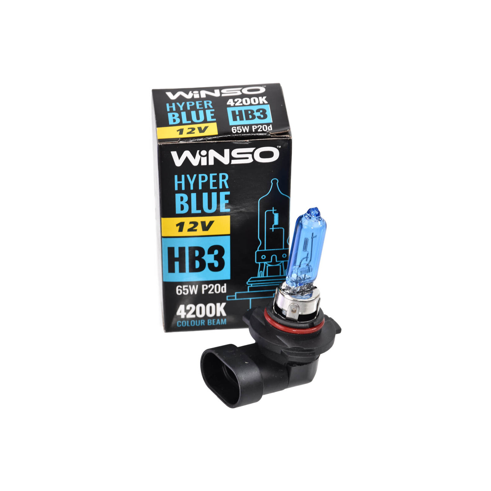 Автолампа WINSO HB3 HYPER BLUE 4200K 65W (712510) изображение 3