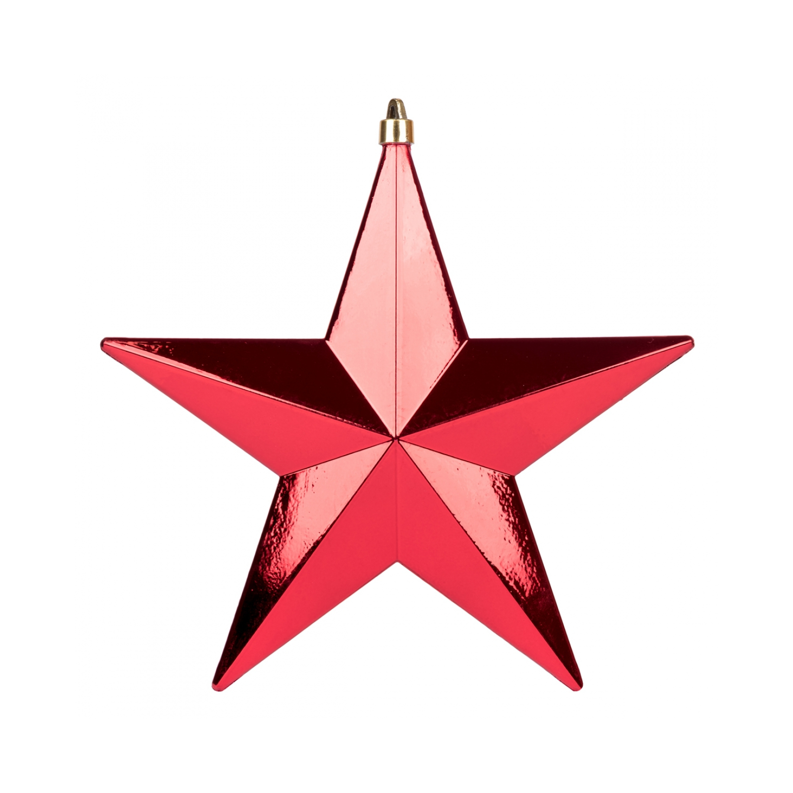 Елочная игрушка Novogod`ko Звезда, пластик, 30 см, красная, глянец (974088)